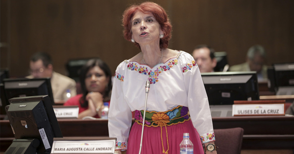 María Augusta Calle, embajadora del Gobierno de Quito en La Habana