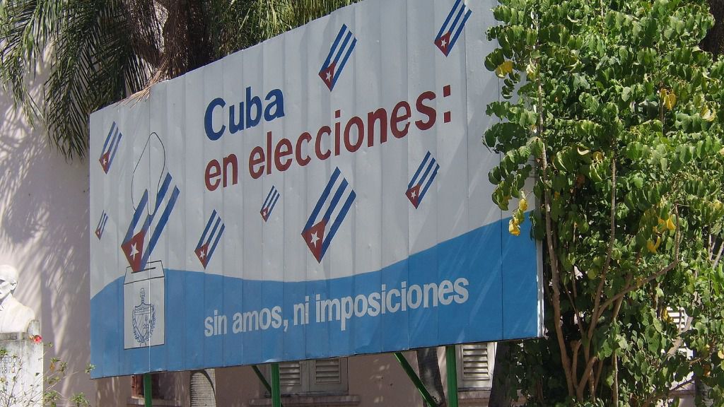 Cartel elecciones Cuba