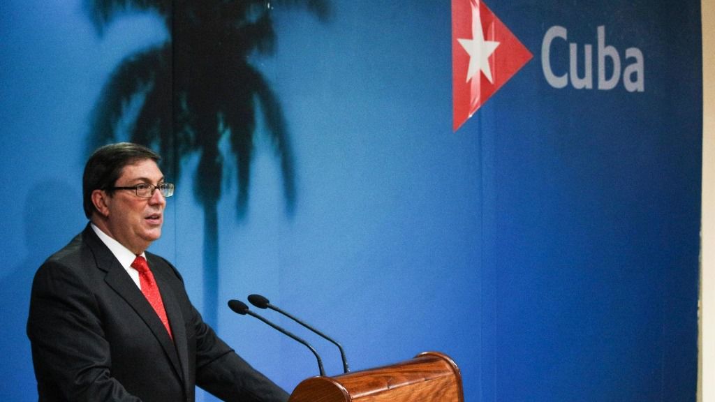 El ministro de Exteriores de Cuba, Bruno Rodríguez