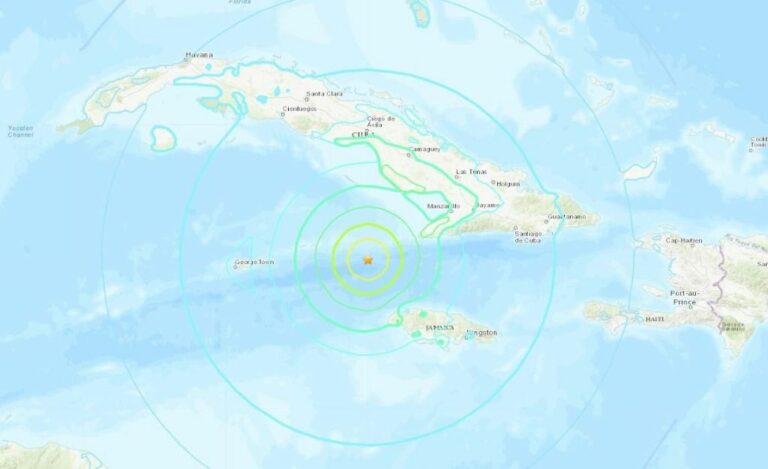 Alerta de tsunami por un terremoto de magnitud 7,7 frente a las costas de Cuba y Jamaica