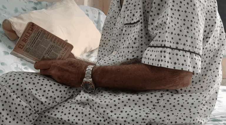 Enfermo en un Hospital de La Habana